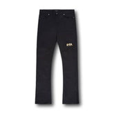RTA Denis Mini Flare Matte Black Jeans at Gravity NYC